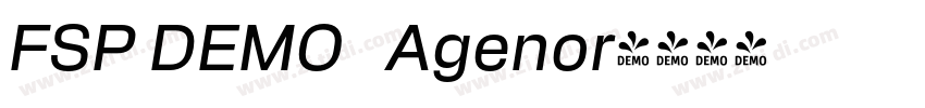 FSP DEMO   Agenor字体转换